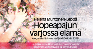 Hopeapajun varjossa elämä on Kangasalle sijoittuva kesäjatkis, jota voit lukea tai kuunnella kirjailija Helena Murtonen-Lepän itsensä lukemana KS-digissä kesällä 2021. Hyppää mukaan Sarin ja Johannan ystävyyteen!