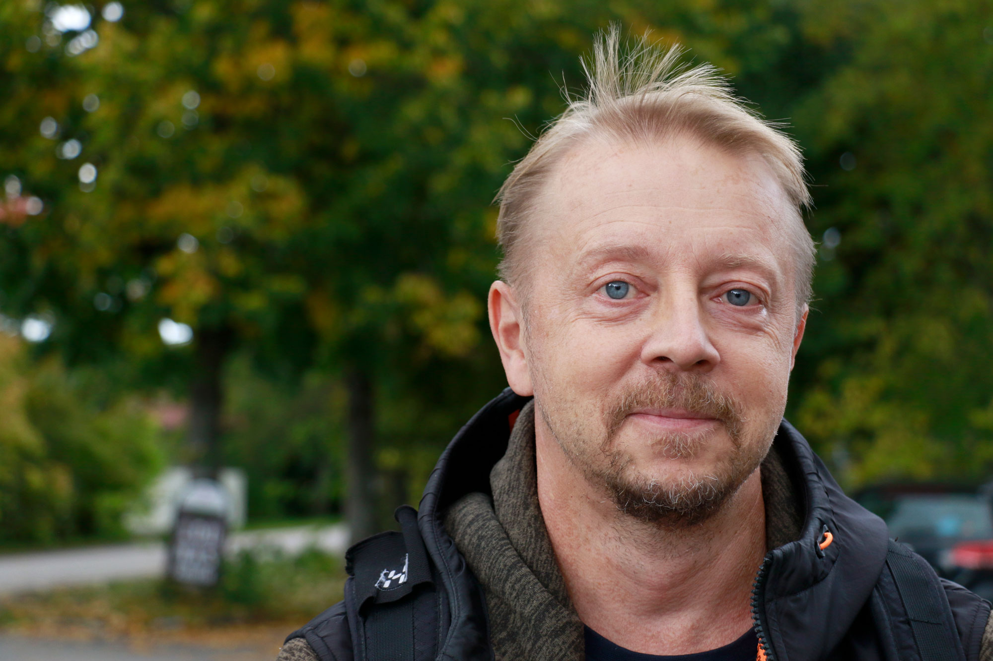 Janne Konttisen iloihin kuuluu myös lenkkeily koiran kanssa.
