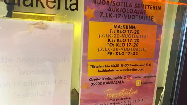 Kaupungin nuorisotilat ovat kiinni 19. elokuuta asti, mutta...