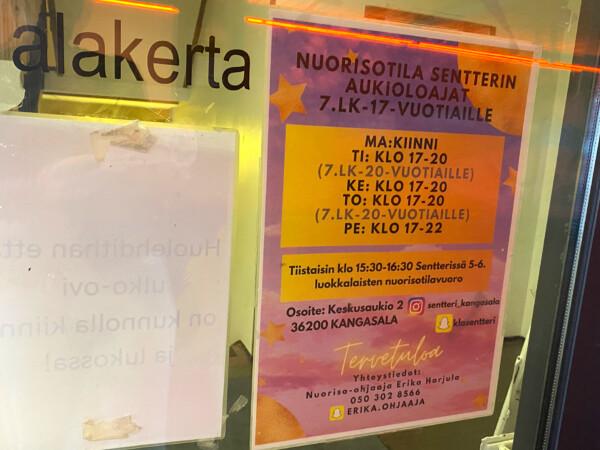 Kaupungin nuorisotilat ovat kiinni 19. elokuuta asti, mutta...